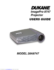 Dukane ImagePro 8747 User Manual