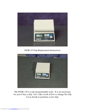 Dymo Electronic Weighing Instruments PS2R1-P Replacement Instructions Manual