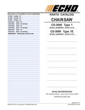 Echo CS-3000 TYPE 1 - Parts Catalog