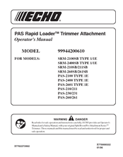 Echo SRM-210SB/211SB Operator's Manual