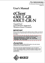 Eizo eClient 630LT-GR-N User Manual