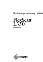 Eizo FlexScan L 350  L350 L350 Bedienungsanleitung