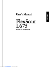 Eizo FlexScan L675 User Manual