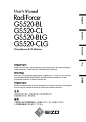 Eizo RadiForce GS520-CL User Manual