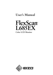 Eizo FlexScan L685EX User Manual