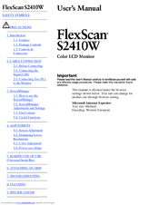 Eizo FlexScan S2410W User Manual