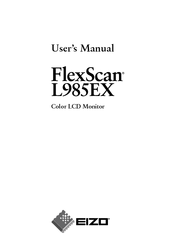 Eizo L985 EX User Manual