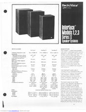 Electro-Voice Interface 1 Instruction Manual