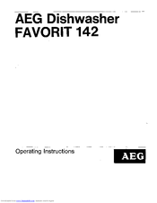 AEG U04358 FAVORIT 142 Operating Instructions Manual