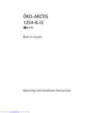 AEG OKO-ARCTIS 1254-6 iU Operating And Installation Instructions