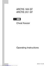 AEG ARCTIS 261 GT Operating Instructions Manual