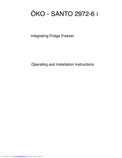 AEG OKO - SANTO 3244-4 i Operating And Installation Instructions