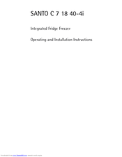 AEG C 718 40-4i Operating And Installation Instructions