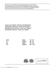 Electrolux SMART 726488 RH14DD3U Installation And Operating Instructions Manual