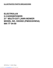 Electrolux 5553SD (PM5553HW3A) Illustrated Parts Breakdown