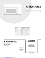 Electrolux E30MH65G Installation Instructions Manual