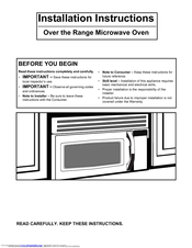 Electrolux E30MH65GPS - Icon - Microwave Installation Instructions Manual