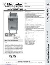 Electrolux WKGROFOOOO Specification Sheet