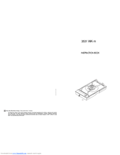 AEG 3531 WK-m Instruction Book