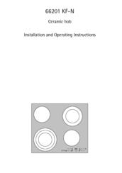 AEG 66201 KF-N Installation And Operating Instructions Manual