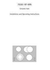 AEG 79301 KF-MN Installation And Operating Instructions Manual