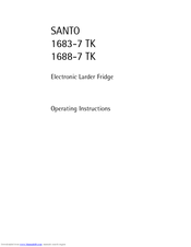 SANTO 1688-7 TK Operating Instructions Manual