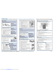 Electrolux EI23BC56I Series Installation Instructions