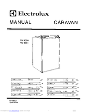 Electrolux CARAVAN RM 4360 Operating And Installation Instructions