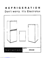 Electrolux ER2440D Instructions Manual