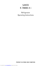 AEG SANTO K 78800-4 i Operating Instructions Manual