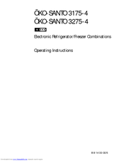 AEG KO-SANTO 3275-4 Operating Instructions Manual