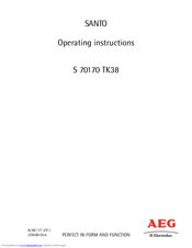 AEG Electrolux U32091 TK38 Operating Instructions Manual