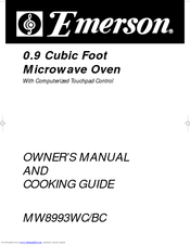 Emerson MW8993WC/BC Owner's Manual & Cooking Manual