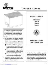 Empire Comfort Systems 5088-3 Owner's Manual