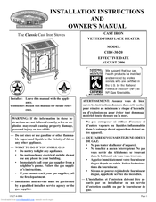Empire Comfort Systems CIBV-30-20 Installation And Owner's Manual