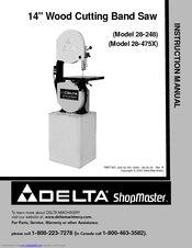 Delta SHOPMASTER 28-248 Instruction Manual