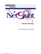 Enterasys FN 100 User Manual