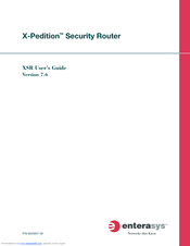 Enterasys Security Router X-PeditionTM User Manual