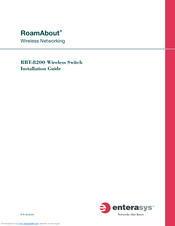 Enterasys RoamAbout RBT-8200 Installation Manual