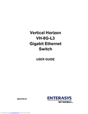 Enterasys VH-8G-L3 User Manual