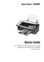 Epson CX5800F - Stylus Color Inkjet Basic Manual