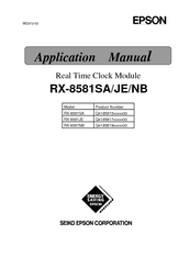 Epson RX-8581JE Applications Manual