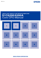 Epson S1C6200A Core Cpu Manual