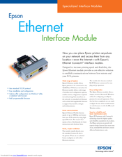 Epson Connect-It SD-DSETHC Brochure