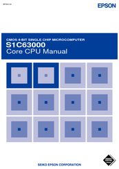 Epson S1C63000 Core Cpu Manual