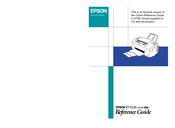 Epson Stylus Scan 2000 Reference Manual