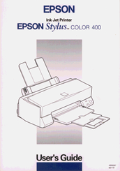 Epson Stylus Color 400 User Manual