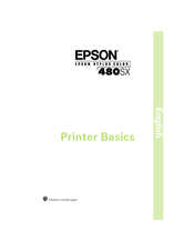 Epson 480SX Printer Basics Manual