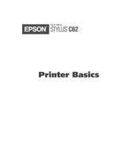 Epson Stylus C62 Printer Basics Manual