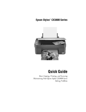 Epson Stylus CX3800 Series Quick Manual